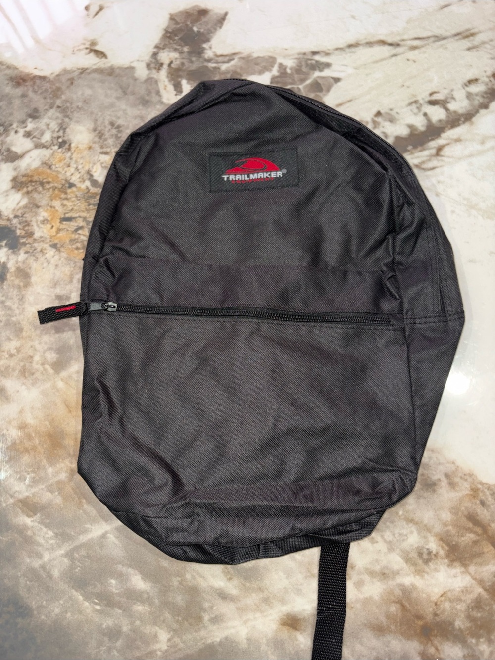 s Black Men's Everyday Backpack with Front Zip Pocket